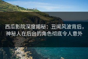 西瓜影院深度揭秘：丑闻风波背后，神秘人在后台的角色彻底令人意外