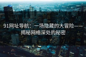 91网址导航：一场隐藏的大冒险——揭秘网络深处的秘密